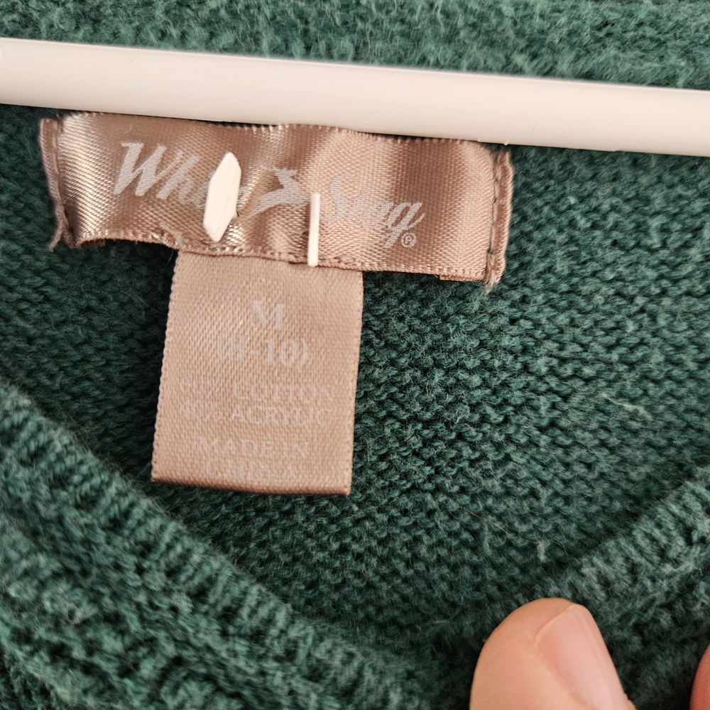 White Stag Forest Green Sweater